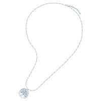 Morellato Půvabný ocelový náhrdelník s modrými krystaly Strom života Vita SAUD01