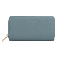 Velká stylová dámská koženková peněženka Julien, matná modrá