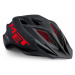 Juniorská cyklistická helma MET Crackerjack černá/červená
