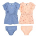 DÄ›tskĂ© pletenĂ© Ĺˇaty Levi'sÂ® Twin Pack bledĂ© barvy peach