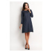 Awama Woman's Dress A114 Navy Blue