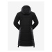 Černý dámský zimní kabát NAX KAWERA