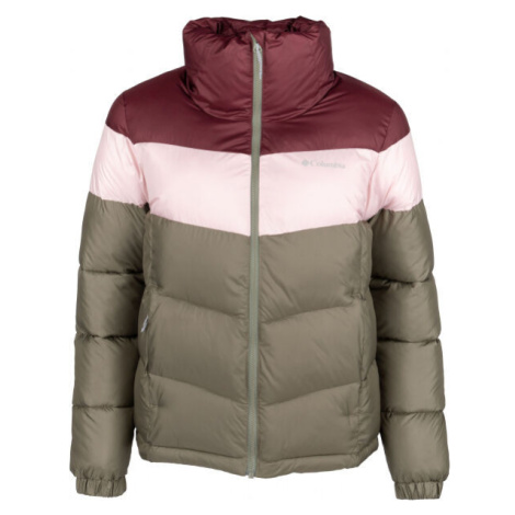 Columbia PUFFECT COLOR BLOCKED JACKET Dámská bunda, khaki, velikost