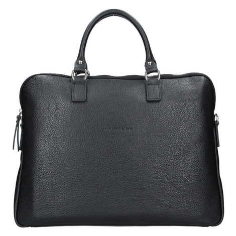 Unisex kožená taška na notebook Facebag Milano - černá