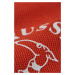 Polokošile trussardi polo printed logo cotton piquet oranžová