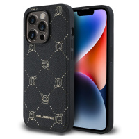 PU Karl Heads Pattern Magsafe Zadní Kryt pro iPhone 14 Pro Black Karl Lagerfeld