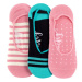 Meatfly 3 PACK - dámské ponožky Low socks S19 M/Multicolor 2