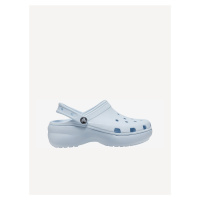 Světle modré dámské pantofle na platformě Crocs Classic Platfrorm - Dámské