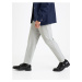 Světle šedé pánské kostkované kalhoty Celio Fowinter