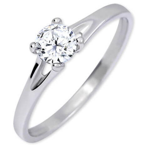 Brilio Silver Stříbrný zásnubní prsten s krystalem 426 001 00508 04 58 mm