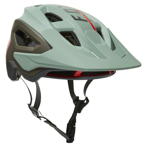 Cyklistická helma Fox Speedframe Pro Blocked Eucalyptus