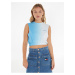 Světle modrý dámský crop top Tommy Jeans