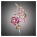 Éternelle Exkluzivní květinová brož Swarovski Elements Alfonsa B9007-E-152-E153 Barevná/více bar