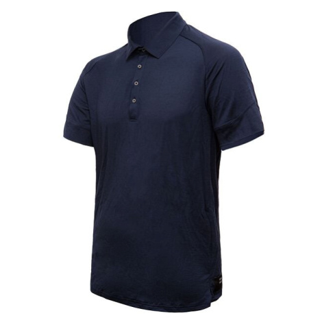 Sensor Merino Active Polo Pánské tričko krátký rukáv Deep blue