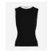 Svetr karl lagerfeld knit tank top black