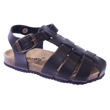 jiná značka BILLOWY kožené sandály< Barva: Černá