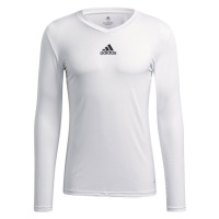adidas TEAM BASE LONG SLEEVE TEE Pánské fotbalové triko, bílá, velikost