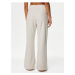 Krémové dámské flísové pyžamové kalhoty Marks & Spencer