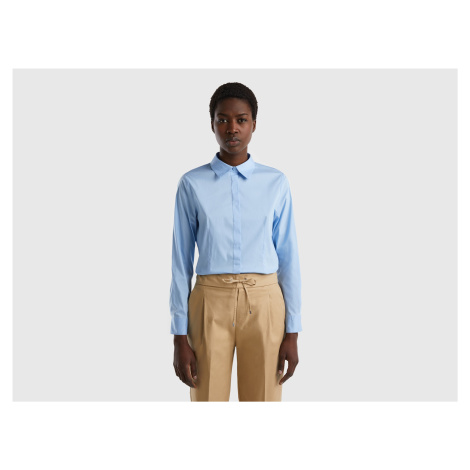 Benetton, Shirt In Stretch Cotton Blend United Colors of Benetton