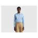 Benetton, Shirt In Stretch Cotton Blend