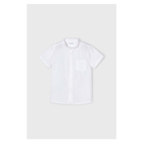 Mayoral chlapecká lněná košile s mao límečkem 3161 - 061