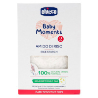 CHICCO Škrob dětský rýžový do koupele zklidňující Baby Moments Sensitive 100 % bio 250 g