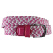 Alberto Multicolor Braided White/Pink cm Pásek