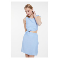 Trendyol Blue Cut Out Detailed Dress