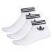 BÍLÁ SADA PONOŽEK ADIDAS TREFOIL ANKLE SOCKS 3 PAIRS