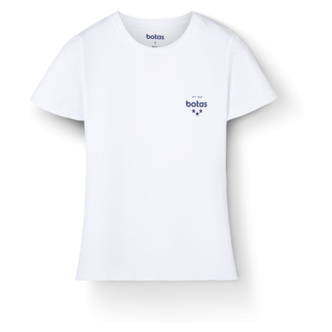 Botas Triko Basic White dámské triko s krátkým rukávem bavlněné bílé česká výroba ze Zlína Vasky