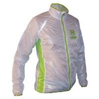 HAVEN Cyklistická větruodolná bunda - ULTRALIGHT - bílá/zelená