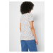 BONPRIX těhotenské tričko se vzorem Barva: Bílá, Mezinárodní