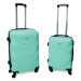 Rogal Zelená sada 2 luxusních skořepinových kufrů "Luxury" - M (35l), L (65l)