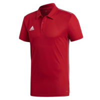 adidas CORE 18 POLO SHIRT Polo triko, červená, velikost