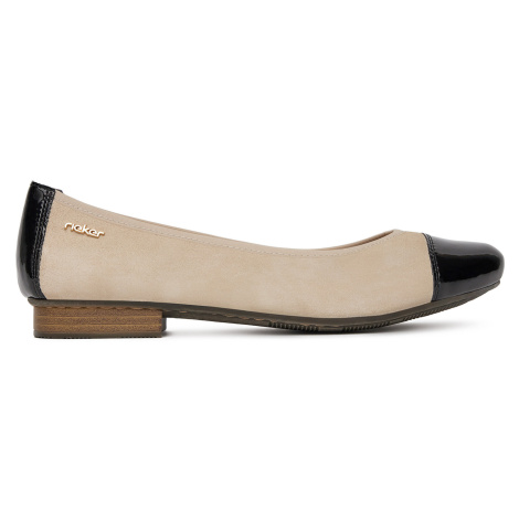 Baleríny Rieker 51998-60 Béžová