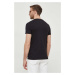 Bavlněné tričko Tommy Hilfiger černá barva, s potiskem, MW0MW34390