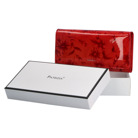Luxusní dámská kožená peněženka Sloke, červená PATRIZIA