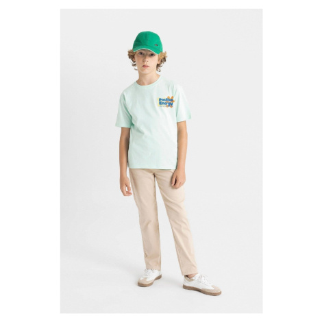 DEFACTO Boy's Straight Leg Gabardine School Trousers