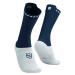COMPRESSPORT Cyklistické ponožky klasické - PRO RACING V4.0 BIKE - modrá/bílá
