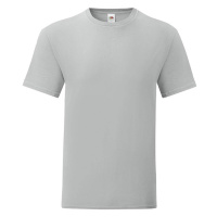 Grey Iconic Combed Cotton T-shirt Fruit of the Loom