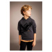 DEFACTO Boy's Printed Hooded Thick Sweatshirt