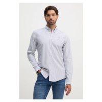 Bavlněná košile BOSS slim, s límečkem button-down, 50520275