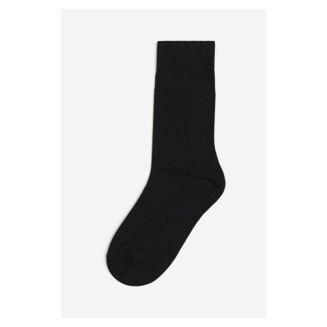 H & M - Ponožky z jemného úpletu - černá H&M