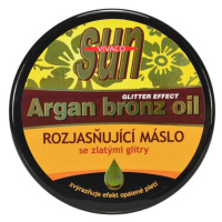 Rozjasňující arganové máslo po opalování s glitry 200 ml