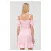Šaty Guess růžová barva, mini