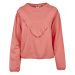 Ladies Terry Volant Crew - coral