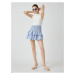 Koton Mini Skirt with Frilled Gipe Detail