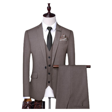Svatební a kancelářský oblek 3v1 sako, vesta, kalhoty JFC FASHION