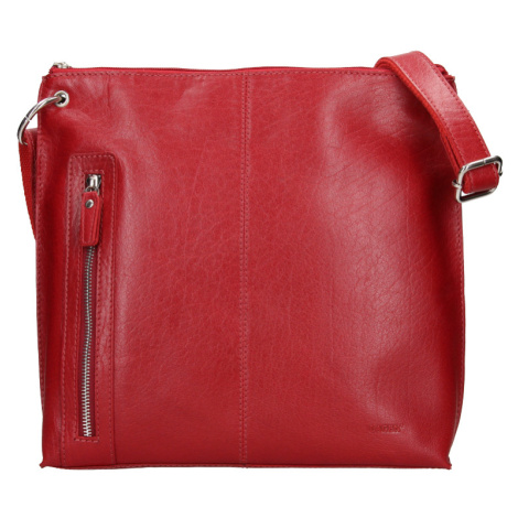 Lagen Dámská kožená crossbody kabelka blc/3287/16 Red