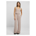 Ladies Long Sleevless Modal Jumpsuit - duskrose